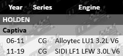 ULTIMA Front Brake Pad Set to suit Holden Captiva CG Alloytec LU1 SIDI LF1 LFW 3.0L 3.2L V6