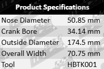 Powerbond OEM replacement harmonic balancer for Chrysler Valiant VH VJ CL VK CM 265 4.3L I6 engine