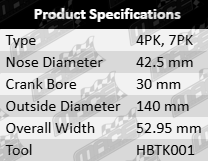 POWERBOND OEM Replacement Harmonic Balancer for Isuzu Como E26 YD25DDTI Turbo Diesel 2.5L I4 Engine