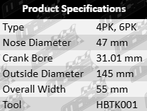 Powerbond OEM replacement harmonic balancer for Lexus ES300 VCV10R with 3VZ-FE 3.0L V6 engine