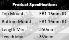 Pair of Ultima rear gas shock absorbers for Mitsubishi Triton MK ML MN MQ MR 2.4L 2.5L 3.2L turbo diesel I4 4G64 4M41T 4D56T 4N15