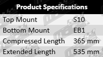 Ultima Rear Gas Shock Absorber to suit Toyota RAV4 SXA15R SXA16R SXA10C SXA10R SXA11R 3S-FE 3S-GE 2.0L I4