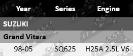 2 Ultima front wheel bearing kits for Suzuki Grand Vitara SQ625 H25A 2.5L V6