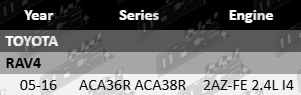 2 x Ultima rear wheel hub and bearing assembly for Toyota RAV4 ACA36R ACA38R 2AZ-FE 2.4L I4