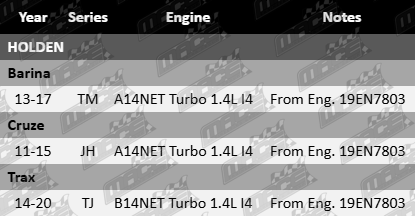 AJUSA rocker cover gasket for Holden TM JH TJ A14NET B14NET turbo 1.4L I4 engine