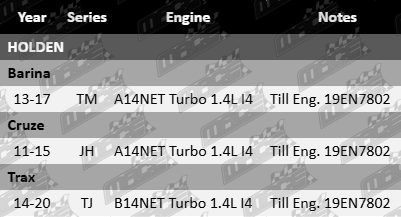 AJUSA rocker cover gasket for Holden TM JH TJ A14NET B14NET turbo 1.4L inline 4 engine