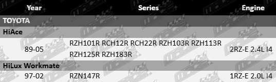 Platinum exhaust manifold gasket for Toyota 1RZ-E and 2RZ-E 2.0L and 2.4L inline-4 engines