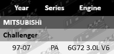 Ultima front wheel bearing kit for Mitsubishi Challenger PA 6G72 3.0L V6