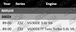 Ultima front wheel bearing kit for Nissan 300ZX Z32 VG30DE VG30DET 3.0L V6