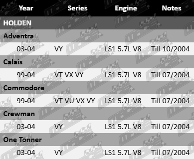 VCM MAF OTR cold air intake kit for Holden VT VU VX VY LS1 5.7L V8