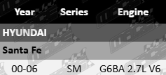 2 X Ultima Front Wheel Bearing Kit for Hyundai Santa Fe SM G6BA 2.7L V6