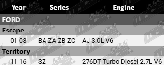 2x Ultima rear wheel bearing kit for Ford BA ZA ZB ZC SZ AJ 276DT turbo diesel 2.7L and 3.0L V6