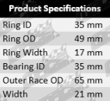 Pair of Ultima rear wheel bearing kits to suit Ford Kuga JQMA JTMA TPMB M8MA M9MA TXMA T8MB Turbo Diesel I4