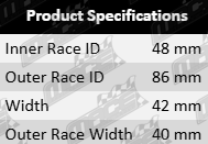 Pair of ULTIMA Front Wheel Bearings Land Rover Range Rover LG DOHC Turbo 2.0L I4