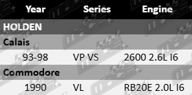 PLATINUM DIFFERENTIAL CARRIER GASKET FOR HOLDEN COMMODORE VL RB20E 2.0L I6