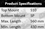 Pair of Ultima front sports shock absorbers to suit FPV FG Boss 302, 315, 335 and 351 supercharged 5.0L and 5.4L V8 models