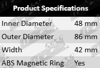 Ultima front wheel bearing kit for Land Rover Range Rover LG 448DT 508PS 4.4L 5.0L V8