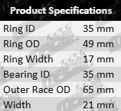 ULTIMA rear wheel bearing kit Holden Commodore VL RB20E 2.0L I6