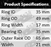 Ultima rear wheel bearing kit components for HSV VN VP VR VS Commodore 304 5.0L V8