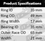 Ultima rear wheel bearing kit to suit Jeep Grand Cherokee with ERH I6 engine