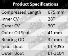 Front Left CV Drive Shaft to suit Hyundai Santa Fe CM D4EB Turbo Diesel 2.2L I4 – OEM Quality Front Axle Replacement