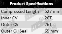 Front left CV Drive Shaft to suit Mazda UF UN WL WLAT G6 4G54 Turbo Diesel 2.5L 2.6L I4