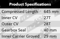 Front left CV drive shaft to suit Mitsubishi 4B12 4B11 4B11T 4B10 4N13 4J12 1.8L 2.0L 2.4L I4