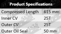 Left CV Drive Shaft to suit Hyundai LC LS MC TB G4EA G4EC G4ED G4EE 1.3L 1.4L 1.5L 1.6L I4 Front Wheel Drive Replacement