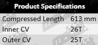 Left CV drive shaft to suit Ford Focus LR EDDF EYDE EDDB 1.8L 2.0L I4