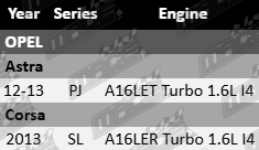 Mace Rocker Cover Gasket to suit Opel PJ SL A16LER A16LET Turbo 1.6L I4