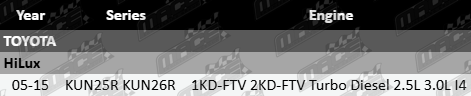 Pair of front CV drive shafts to suit Toyota Hilux KUN25R KUN26R 1KD-FTV 2KD-FTV 2.5L 3.0L I4