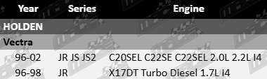 Pair of Ultima Front Gas Shock Absorbers to suit Holden Vectra JR JS JS2 C20SEL C22SE C22SEL X17DT Turbo Diesel 1.7L 2.0L 2.2L I4 Suspension Replacement