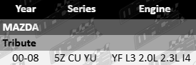 Pair of Ultima front wheel hub and bearing assembly to suit Mazda Tribute CU YU YF 2.0L 2.3L I4