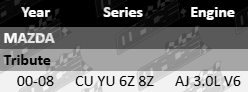Pair of Ultima front wheel hub and bearing assemblies compatible with Mazda Tribute 3.0L V6 CU YU models