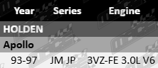 Pair of Ultima rear gas shock absorbers to suit Holden Apollo JM JP 3VZ-FE 3.0L V6