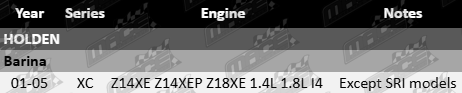 Pair of Ultima rear gas shock absorbers to suit Holden Barina XC Z14XE Z14XEP Z18XE 1.4L 1.8L I4 except SRI and Combo models