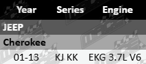 Pair of Ultima rear gas shock absorbers to suit Jeep Cherokee KJ KK EKG 3.7L V6