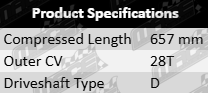 Right CV Drive Shaft to suit Kia Carnival KV11 K5 2.5L V6 HMC Automatic Transmission – Front Right CV Axle Replacement