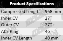 Right CV Drive Shaft to suit Kia Cerato TD G4KD 2.0L I4 Front Axle Replacement Driveshaft