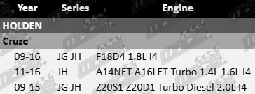 Ultima Rear Gas Shock Absorber to suit Holden Cruze A14NET A16LET F18D4 Z20S1 Z20D1 1.4L 1.6L 1.8L 2.0L I4