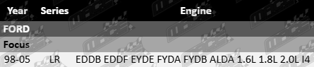 Ultima rear gas shock absorber to suit Ford Focus LR with EDDB EDDF EYDE FYDA FYDB ALDA 1.6L 1.8L 2.0L inline 4 engines