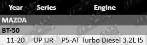 2 x Ultima front wheel bearing kit to suit Mazda BT-50 UP UR P5-AT 3.2L turbo diesel I5