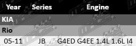 2 x Ultima rear wheel hub and bearing assembly Kia Rio JB G4ED G4EE 1.4L 1.6L I4 without ABS