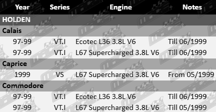 2x Ultima front wheel hub and bearing assembly for Holden VT.I VS Ecotec L36 L67 Supercharged 3.8L V6
