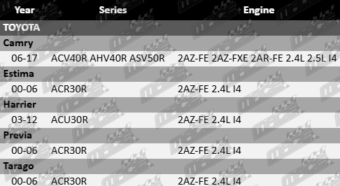 2x Ultima front wheel hub and bearing assembly for Toyota ACV40R AHV40R ACR30R ACU30R 2AZ-FE 2AZ-FXE 2AR-FE 2.4L 2.5L I4 26 spline