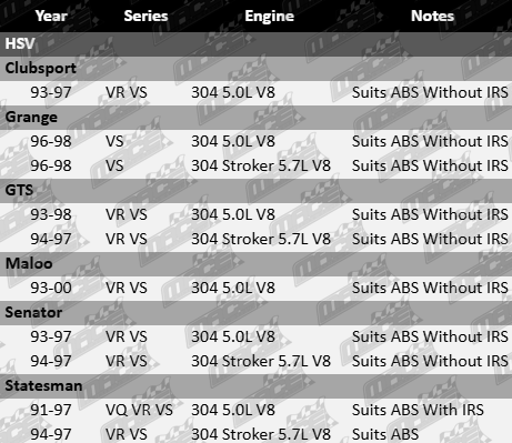 2x Ultima front wheel hub and bearing assembly for HSV VQ VR VS 5.0L 5.7L V8