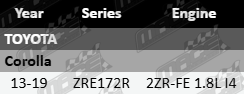 Pair of Front CV Drive Shafts to Suit Toyota Corolla ZRE172R 2ZR-FE 1.8L I4