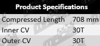 Pair of rear CV drive shafts to suit Holden VE WM with L98 L76 L77 6.0L V8 engines