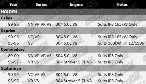 Pair of rear CV drive shafts to suit Holden VE VN VP VR VS VQ 304 Stroker 5.0L 5.7L V8