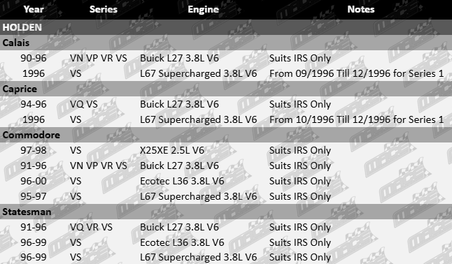 Pair of rear CV drive shafts to suit Holden VN VP VR VS VQ X25XE Buick L27 L67 Ecotec L36 Supercharged 2.5L 3.8L V6